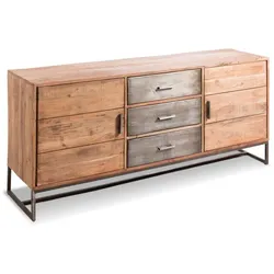 WOLFMÖBEL Sideboard Spring Holz Braun Akazie