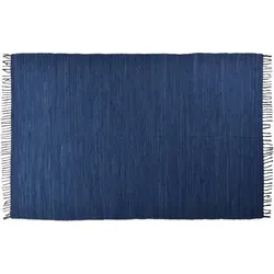 TEPGO Fleckerlteppich Dream Cotton blue 70 cm x 250 cm Läufer