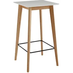 Bartisch Wohnling Weiß/Eiche