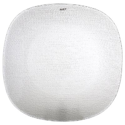 Avet Set mit 6 quadratischen Tellern, 32 x 32 cm, Glas dk724632