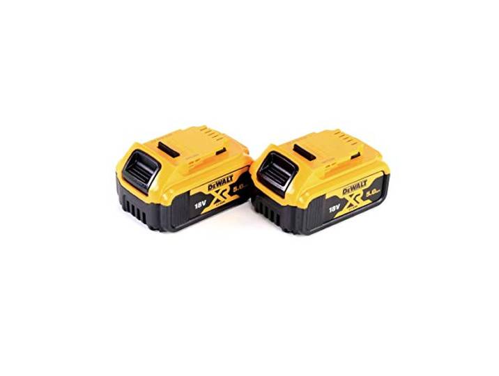 2X DEWALT DCB184-XJ Batteria A Litio XR 18V 5.0AH