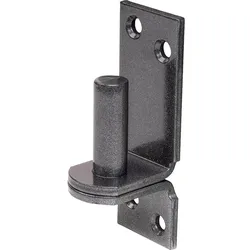 Kloben auf Platte DURAVIS® ? 16 mm, DI-Haken, Material: Stahl, blau verzinkt, Oberfläche: schwarz-diamant