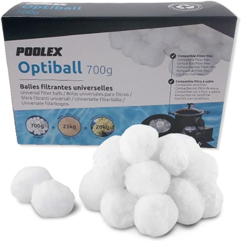 Balles filtrantes piscine Poolex – 700 g