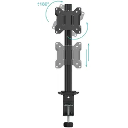 Tooq Technology Bildschirm-Träger für den Tisch TooQ DB1130TN-B 17" 32" (Tisch, 32", 10 kg), Monitor Halterung, Schwarz