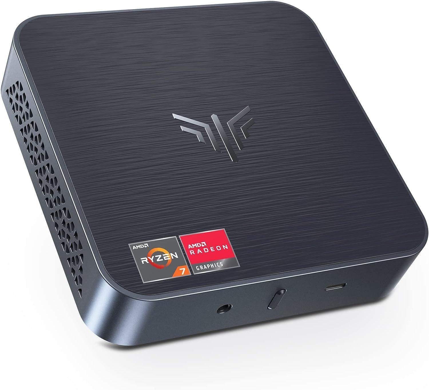 NiPoGi Business Windows Computer Mini Pc Office HomeOffice AMD Ryzen 7 3750H Mini-PC (AMD Ryzen 7, Radein RX Vega 10, 16 GB RAM, 512 GB SSD)