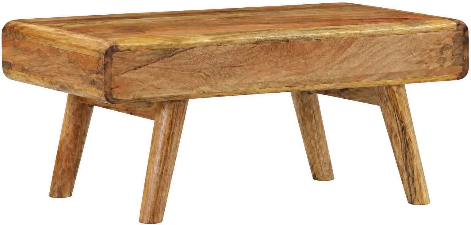 vidaXL Table basse Bois de manguier massif 90x50x40 cm