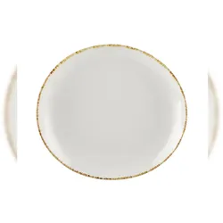 METRO Professional Teller flach Ateo, Porzellan, Ø 30.3 cm, beige, 4 Stück