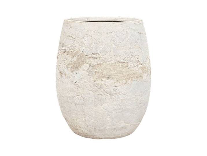 Hochwertiger In- & Outdoor Blumentopf „Alger Balloon“, verschiedene Grössen Weiss Baq Design