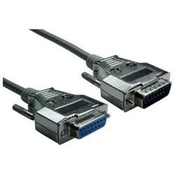 RS PRO Serielles Kabel / Sub-D, 15-polig Stecknippel / Su (3 m), Schnittstellenkabel