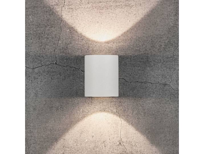 Applique murale Canto 2 blanche 10 cm, éclairage vers le haut/vers le bas, IP44 Nordlux - Moderne - Métal - Multi-ampoules