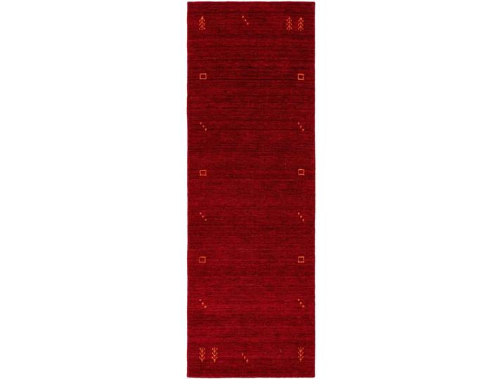 Tapis de couloir en laine rouge 80x300