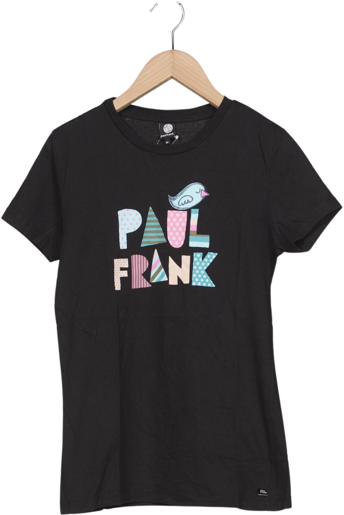 Paul Frank Damen T-Shirt, Schwarz, Gr. M, Baumwolle - Second Hand