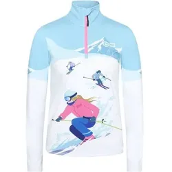 CHIEMSEE Fleecepullover mit großem Bergenmotiv, Größe XL in Weiß 10
