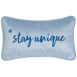 Dekokissen PAD "PETITE", blau (sky), B:18cm L:32cm, Polyester, Dekokissen_Sitzkissen_Kissenhüllen, Limited Edition mit saisonal wechselnden Designs
