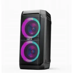 W-king Głośnik Przenośny głośnik bezprzewodowy T11 czarny, Bluetooth Lautsprecher, Schwarz