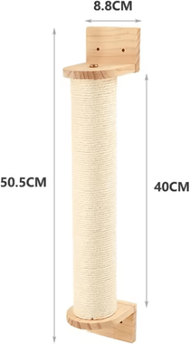 Uplift Curations Wall Mounted Cat Tree With Sisal Scratching Post Hammock And Climbing Platforms cat Scratching Post