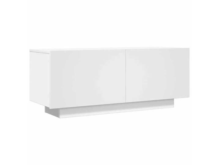 Console TV VENT-FLASH - Banc TV Meuble TV - Blanc 100x35x40 cm Aggloméré - Meuble de Salon（83275）ZLH
