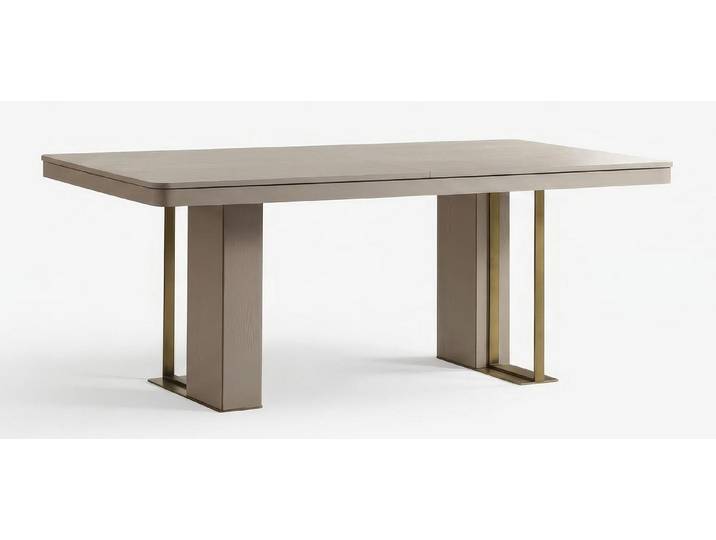 JVmoebel Esstisch Esstisch Modern Beige Gold Edel Luxus Design Kuechentisch Holztisch, Made in Europa