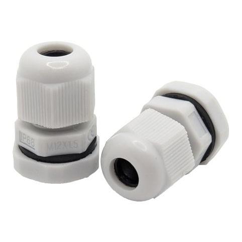 Tecline Kabelverschraubungen metrisch, IP68, grau, M12 x 1,5 VPE: 10 Stück (M12x1.5-GR)