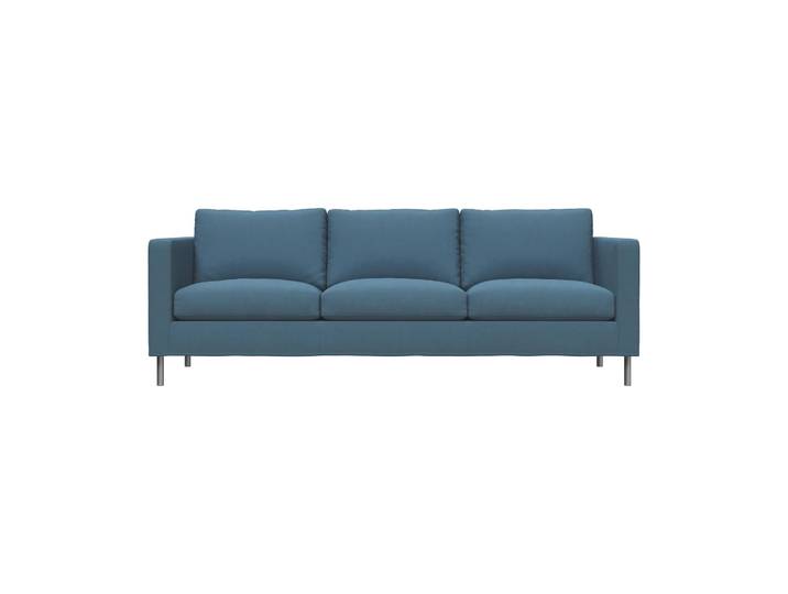Fogia Alex 3 Sitz Sofa Stoff Hiro Light Blue-aluminiumbein