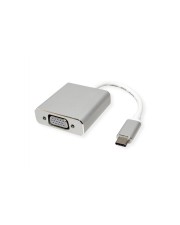 ROLINE USB3.1 C HD15 VGA Konv. Alum. Adapter Digital/Daten Digital/Display/Video (12.03.3203)