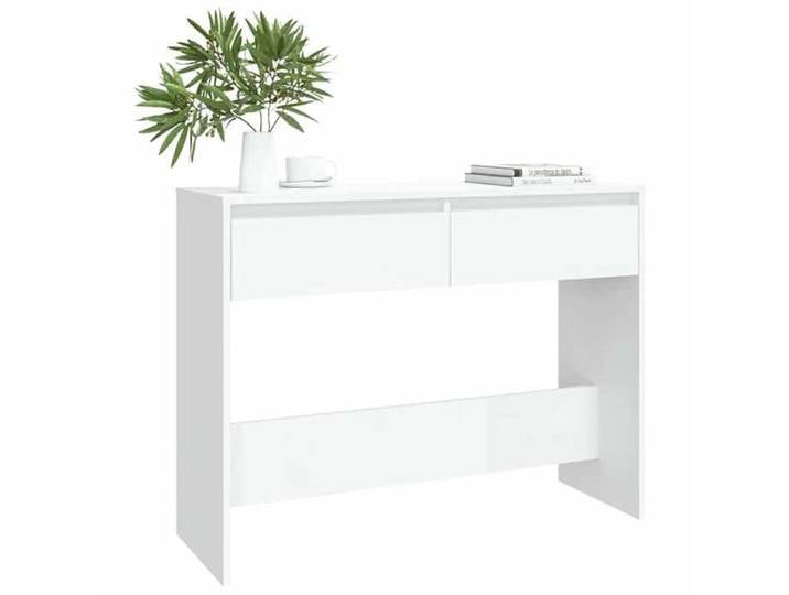 Table d'appoint Table de Salon - Table console blanc 100x35x76 5 cm - bois d'ingénierie - design élégant(33423)