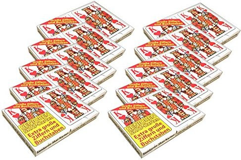 20 sets Skat speelkaarten met afbeeldingen in het Frans