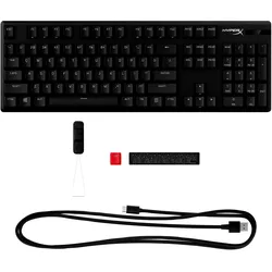 HP HyperX Alloy Origins PBT HX Red Gaming Keyboard (US, Kabelgebunden), Tastatur, Schwarz