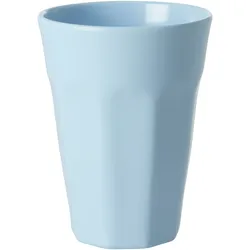 RICE Melamin Becher groß einfarbig, hellblau