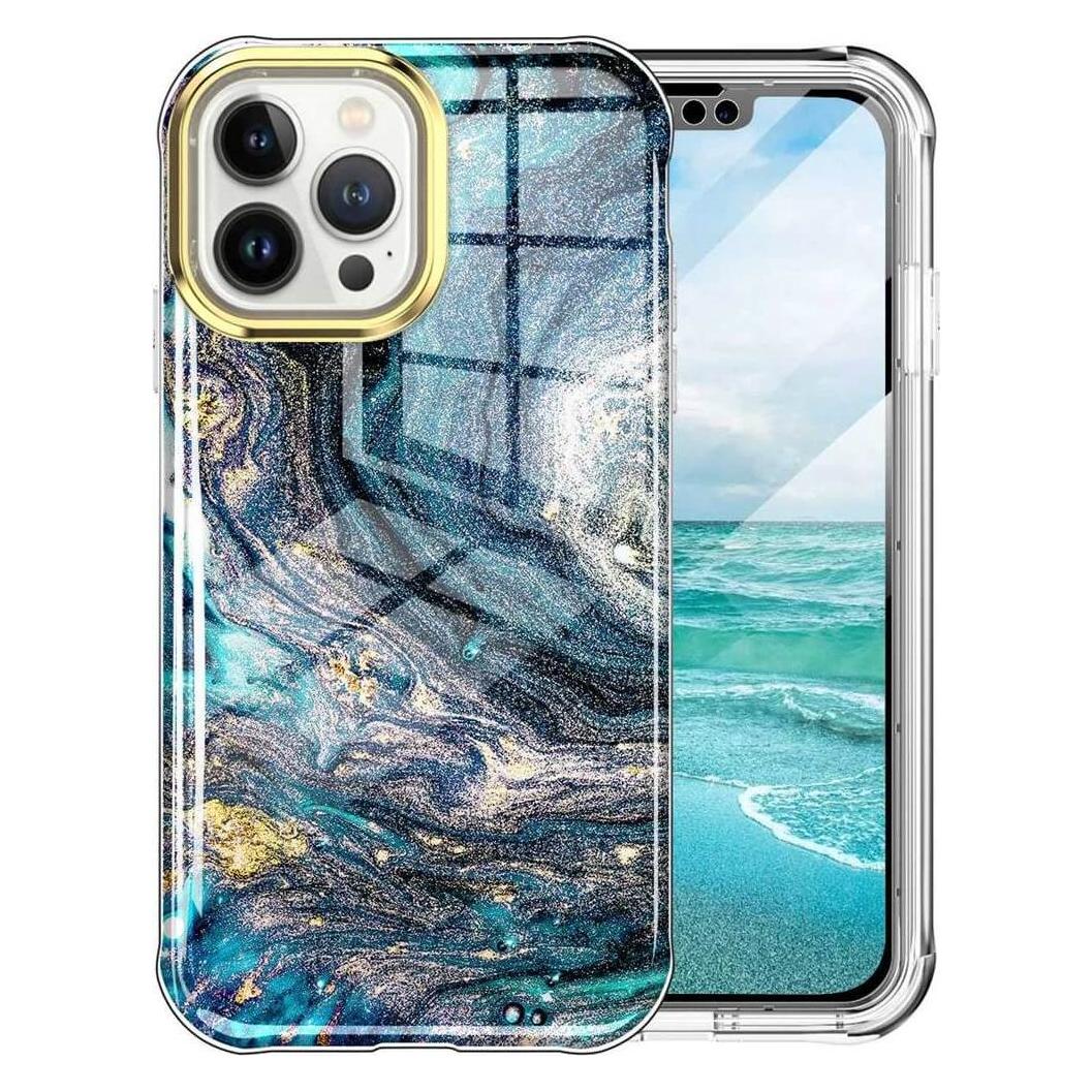 Cover-Discount iPhone 14 Pro - Full Protection Schutzhülle Marble (Apple iPhone 14 Pro) (61974890)