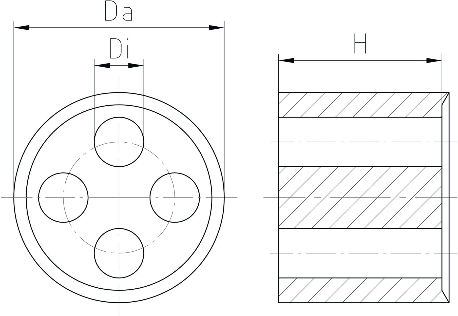 Jacob Dichteinsatz WJ-DM 16/2x4.5 Kunststoff metrisch Zubehör)