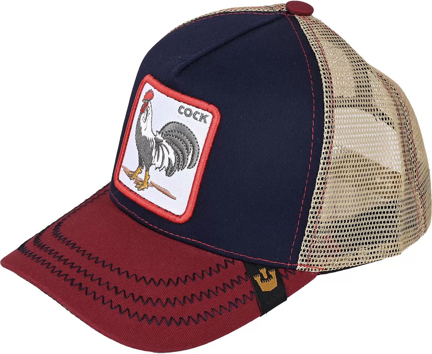 INF Hahn Cartoon Tier Mesh Baseball Cap - Verstellbar, Atmungsaktiv und Stilvoll B