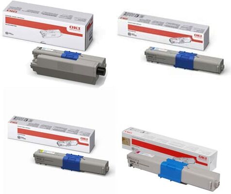 Oki 444698 + 444697 Pack toner (BK/C/M/Y)