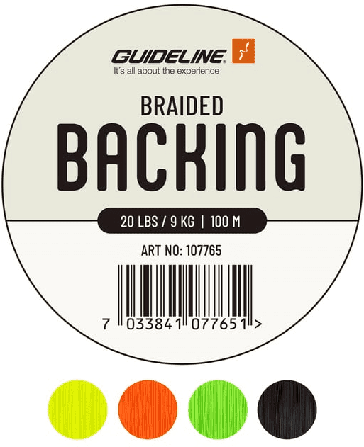 Guideline Braided Backing 20 lbs / 100 m (Färg: Svart)
