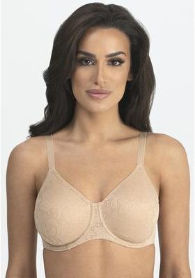 Plus Size Women's Jacqueline Jacquard Minimizer Bra Intimate Apparel by Dominique in Mocha (Size 40 C)
