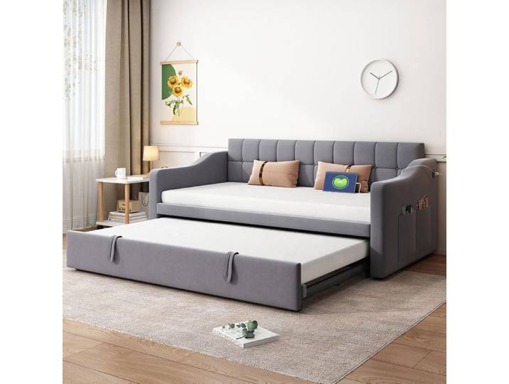 Canapé-lit - GUTENT - Lit Gigogne - Rembourré - 90x190 cm - Design Contemporain