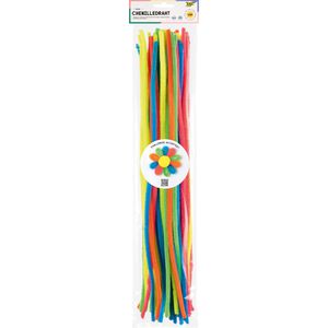Folia Pfeifenreiniger 778194 Chenilledraht, neon, Ø 8 mm, 50 cm Länge, 100 Stück