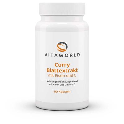 Curry Blattextrakt mit Eisen und C Kapseln 90 St