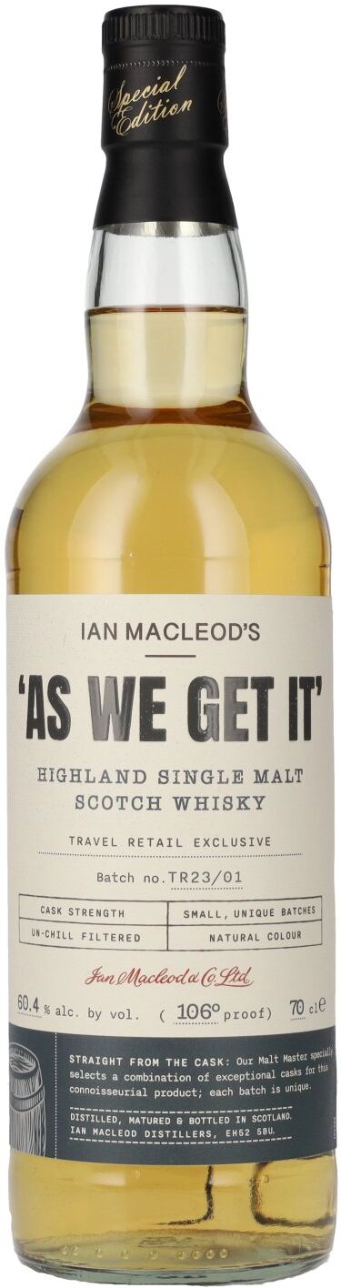 Ian Macleod Distillers Ian Macleod's AS WE GET IT Highland Single Malt Cask Strength 60,4% Vol. 0,7l