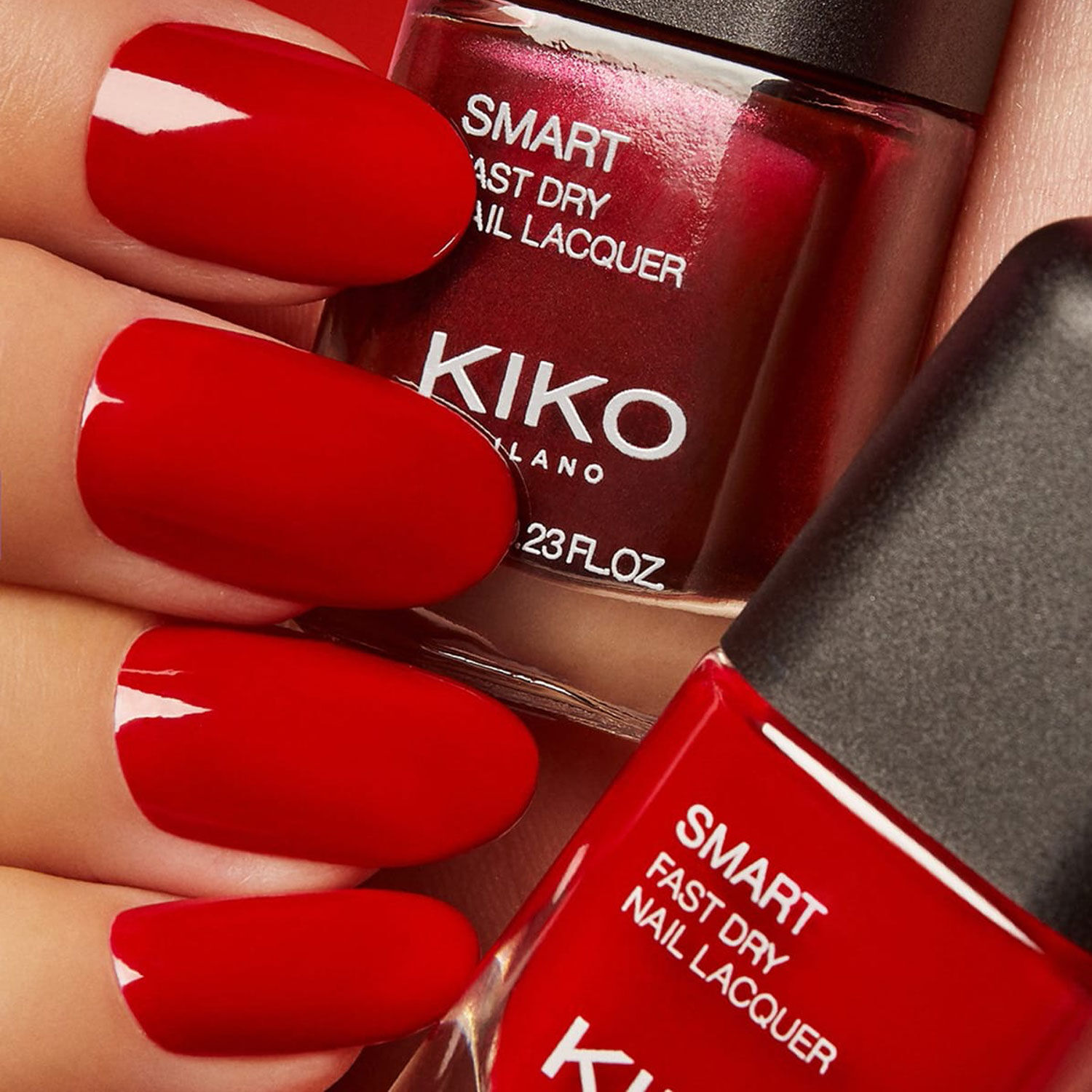 KIKO MILANO Smart Fast Dry Nail Polish No.64 Deep Red 7ml