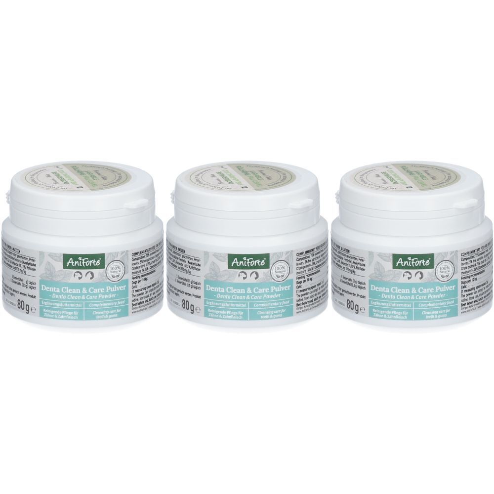 AniForte Denta Clean & Care Pulver 80 g x3 3x80