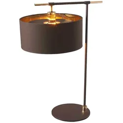 Elstead Lighting, Tischlampe, Balance Tischleuchte E27 Braun/Poliertes Messing, Made in UK (E27)