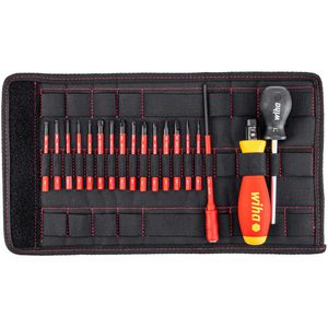 Wiha Schraubendreher TorqueVario-S electric, 36791, Set, Elektro VDE, Kreuz, Torx, Drehmoment, 18-teilig