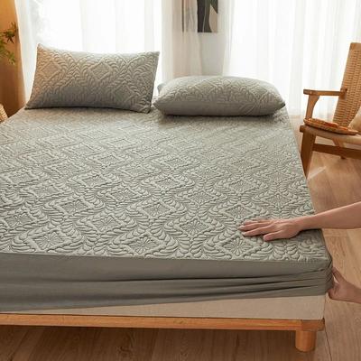 Uplift Essentials Waterproof Quilted Mattress Protector Breathable Anti mite Fitted Bed Cover full 54x75x12inch grey