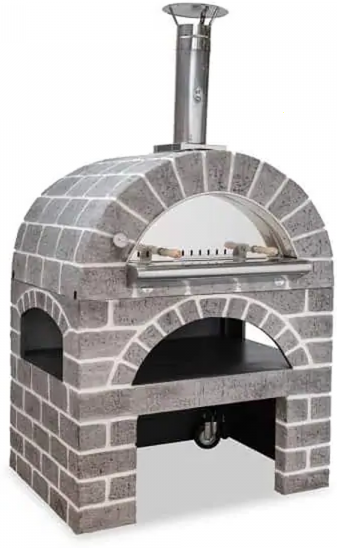 AgriEuro TOP-LINE AgriEuro PULCINELLA STONE - Holzbackofen für den Außenbereich - grau - 80X60 - 4 Pizzen