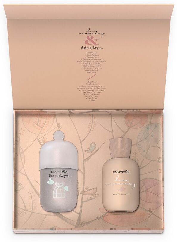 Suavinex Pack regalo de colonias Baby Cologne y Dear Mommy. Rosa claro niño