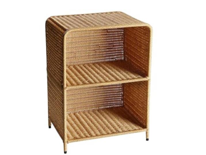 DASJKDI Kommode aus Rattangeflecht Wohnzimmer-Schlafzimmer im Vintage-Stil(Without Drawer)