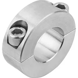 KLEMMRING GETEILT, D1=6, D2=16, B=9, EDELSTAHL 1.4305 BLANK