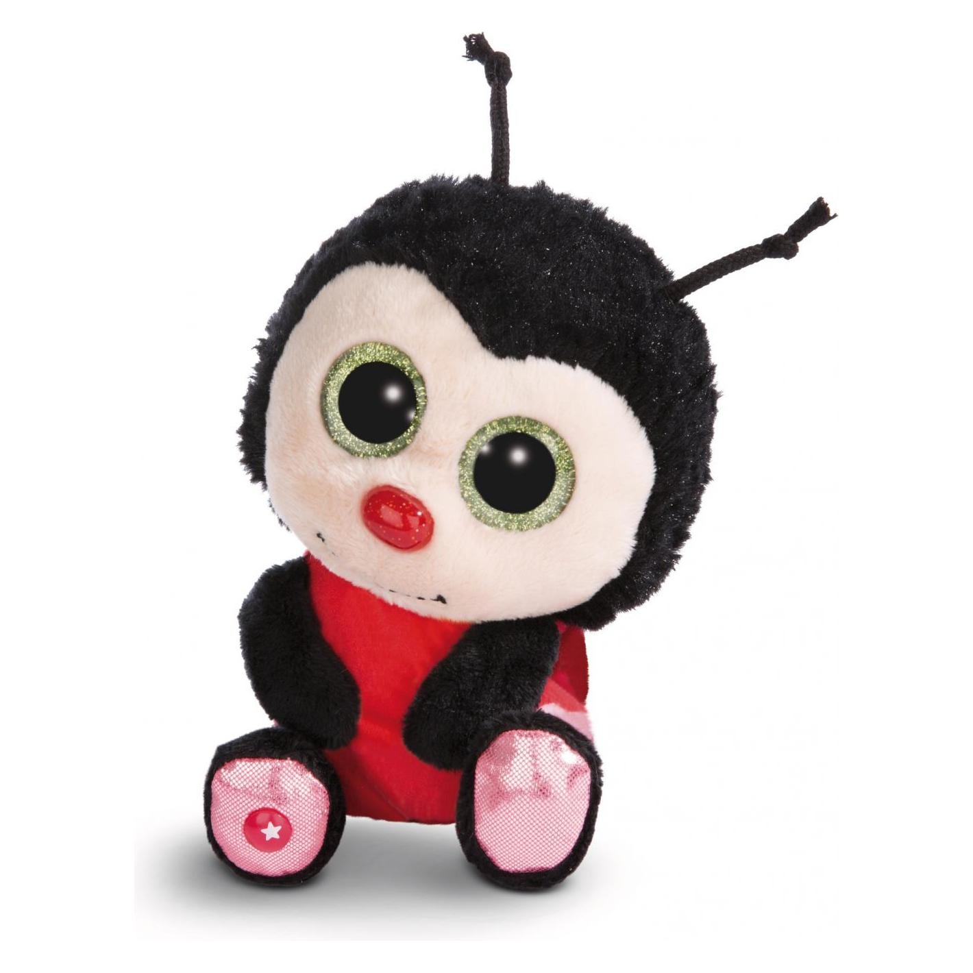 NICI Kuscheltier Marienkäfer Lily May schlenkernd schwarz 15cm (15 cm) (62593)