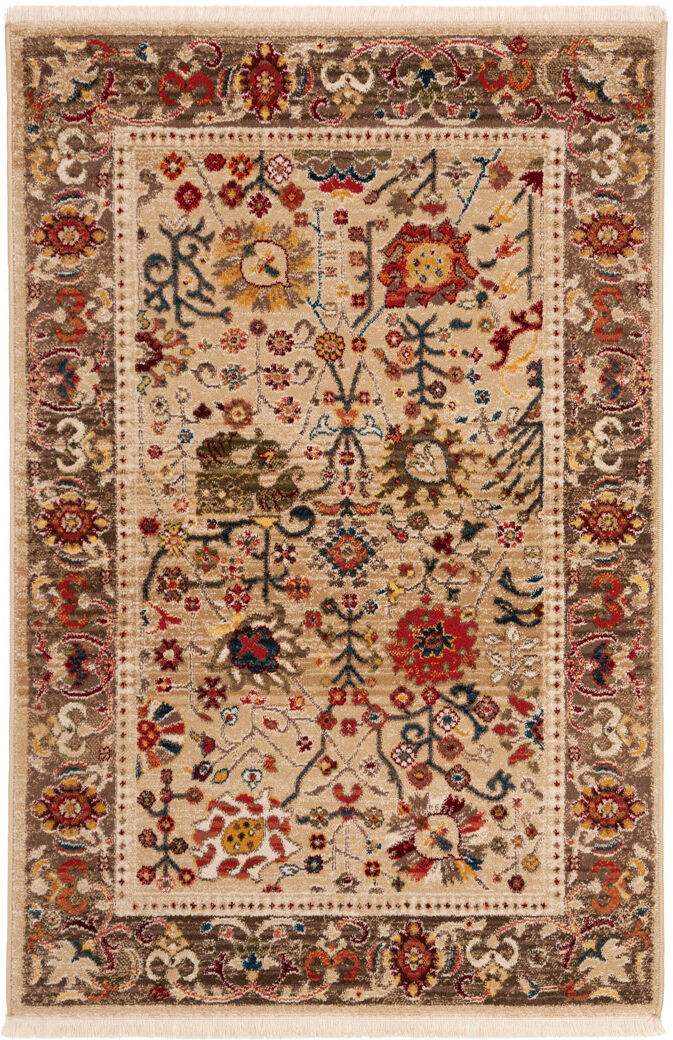 Langley Street Vintage Look Area Rug Beige Rectangle 99 x 147cm